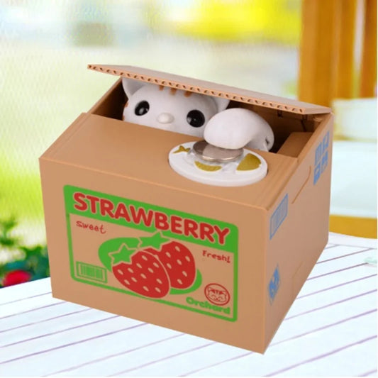Creative Piggys Bank Steal Money Cat Piggy Banks Panda Coin Box Kids Money Automatic Money Box MJ070301